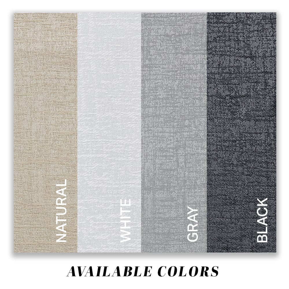 Paloma colour range: Natural, White, Gray and Black