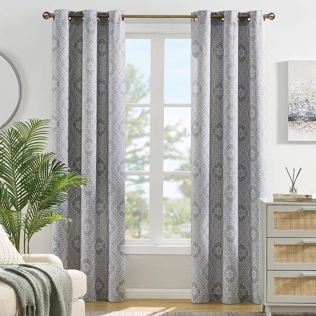 Camilla curtains in blue