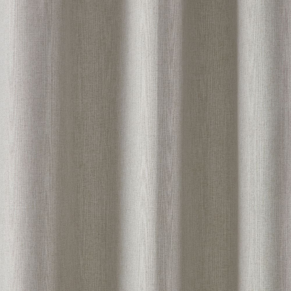 The folds of a Fairfax ivory panel, close up