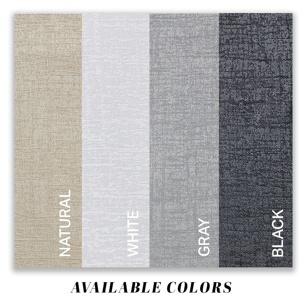 Paloma colour range: Natural, White, Gray and Black
