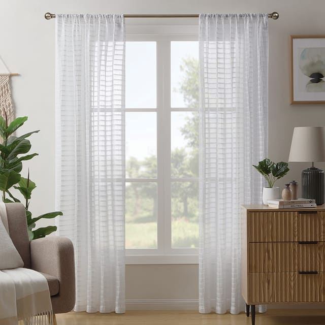 Pleated Stripe curtains