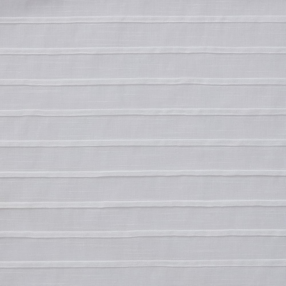 Flat close-up of the Pleated Stripe white fabric
