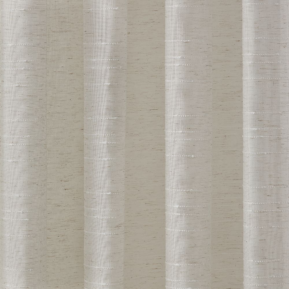 The folds of a Sasha linen panel, close up