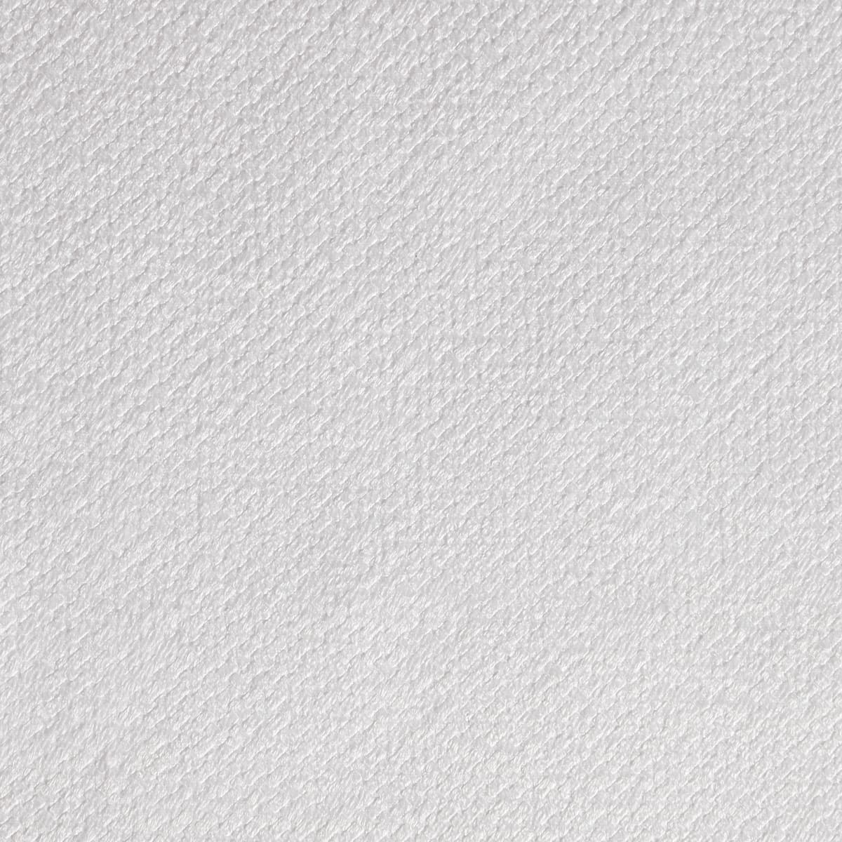 Close-up of the Summit white triple-weave fabric, a fine diagonal texture