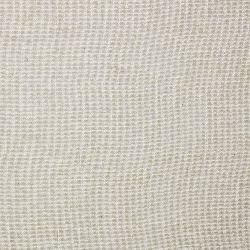 Flat close-up of the Valencia natural linen blend fabric